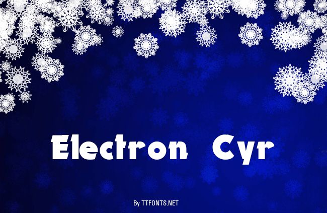 Electron Cyr example